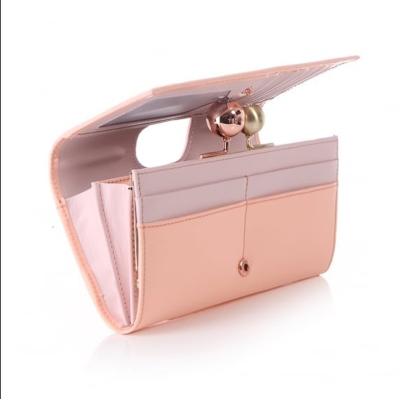 Ted Baker Crystal Bobble Leather Matinee Wallet - Picture 6 of 14